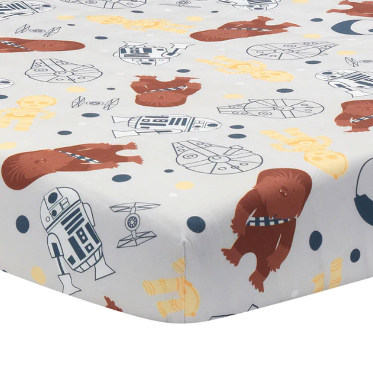Lambs & Ivy Star Wars Millennium Falcon Sheet- Millennium Falcon- Bambi Baby