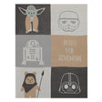 Lambs & Ivy Star Wars The Force Patchwork Knit Blanket - Bambi Baby