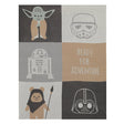 Lambs & Ivy Star Wars The Force Patchwork Knit Blanket - Bambi Baby