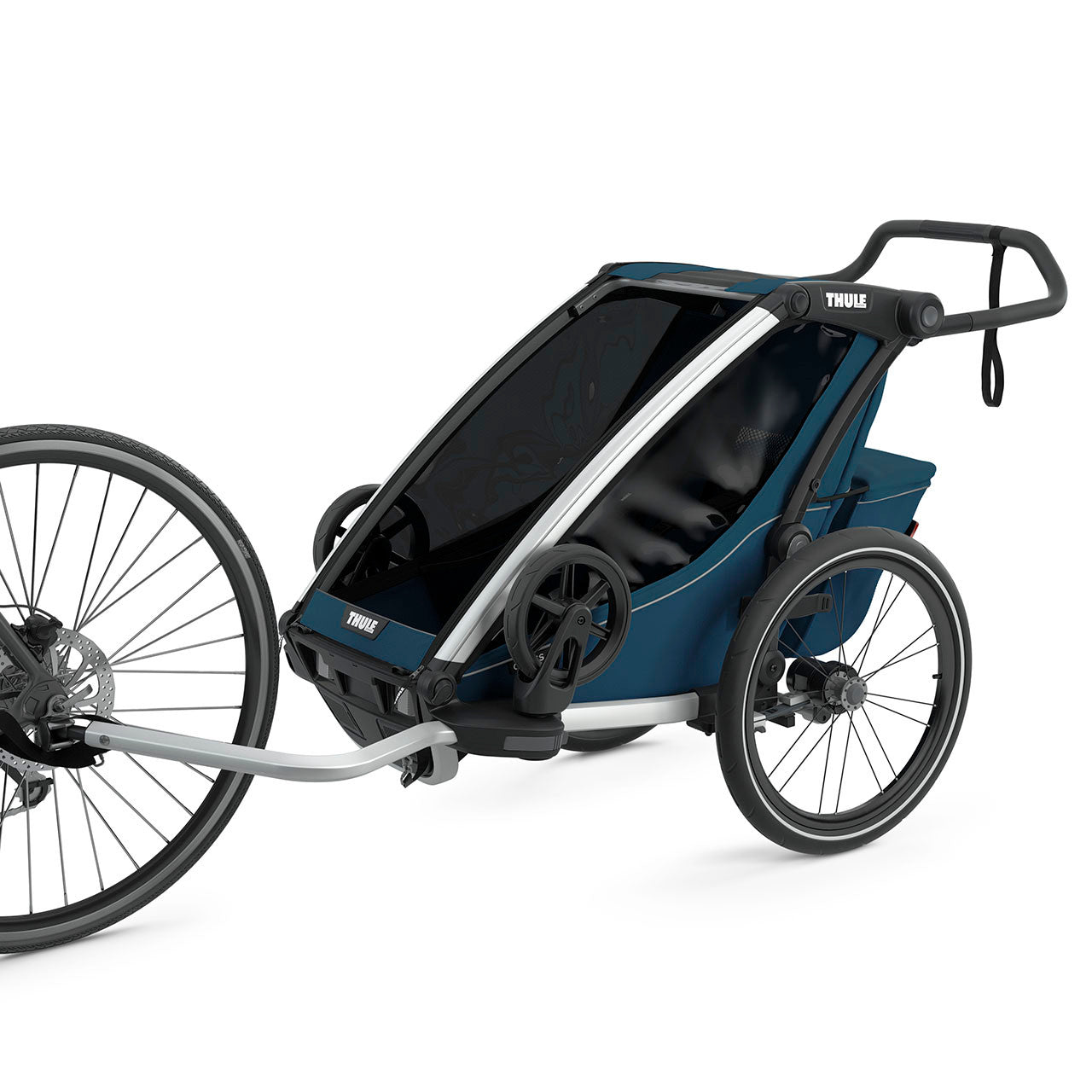 Thule Chariot Cross 1-Seat Multisport Bike Trailer Majolica Blue- Bambi Baby