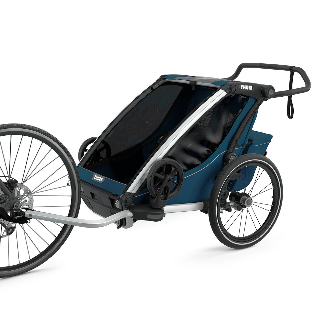 Thule Chariot Cross 2-Seat Multispor Bike Trailer Majolica Blue- Bambi Baby