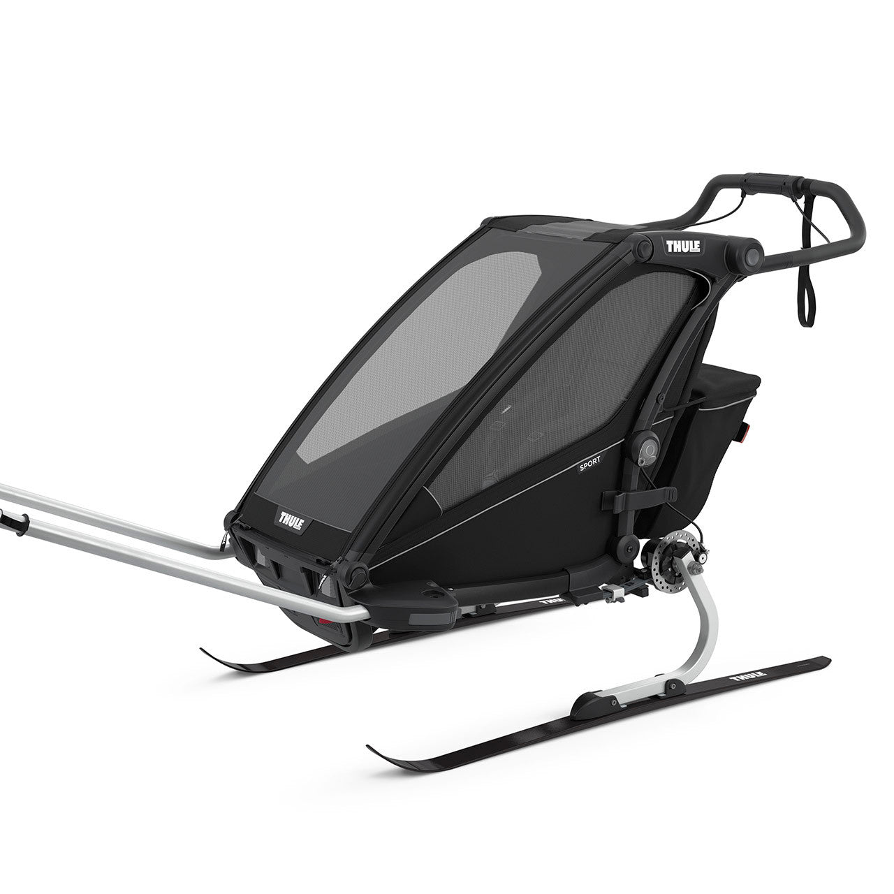 Thule Chariot Sport 1-Seat Multisport Bike Trailer Midnight Black- Bambi Baby