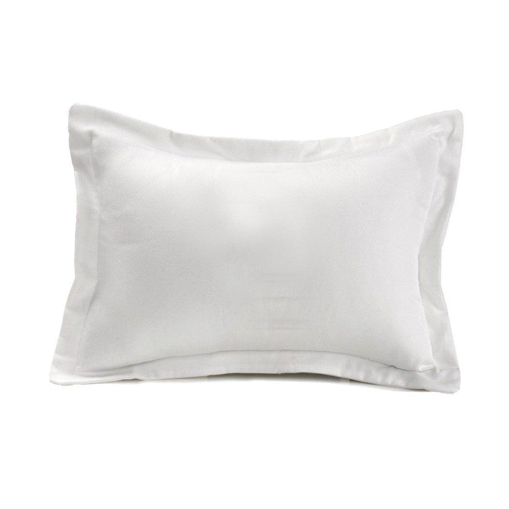 Liz and Roo White Woven Solid Baby Pillow Sham- Bambi Baby