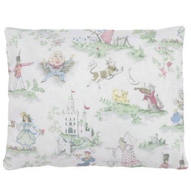 Liz and Roo Nursery Rhyme Toile Baby Pillow Sham- Bambi Baby