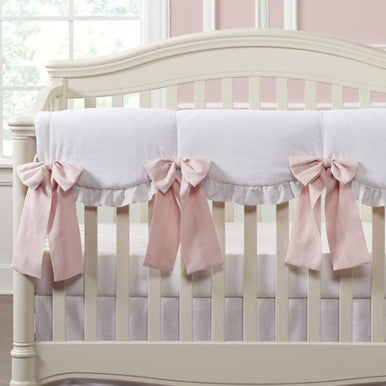 Liz and Roo White Woven with Petal Ruffles INCL 4 oversized pre-tied bows- Bambi Baby