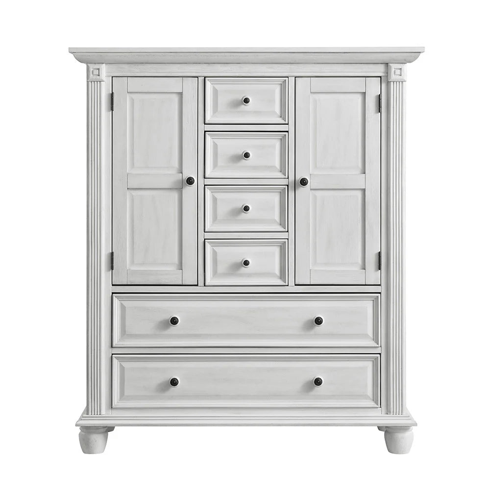 London Lane Chifferobe Oxford Baby Finish: Vintage White