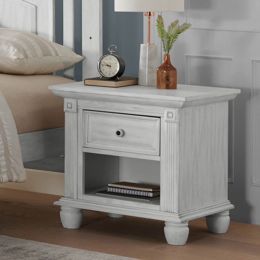 Mesilla de noche Oxford Baby London Lane Vintage Blanca- Bambi Baby
