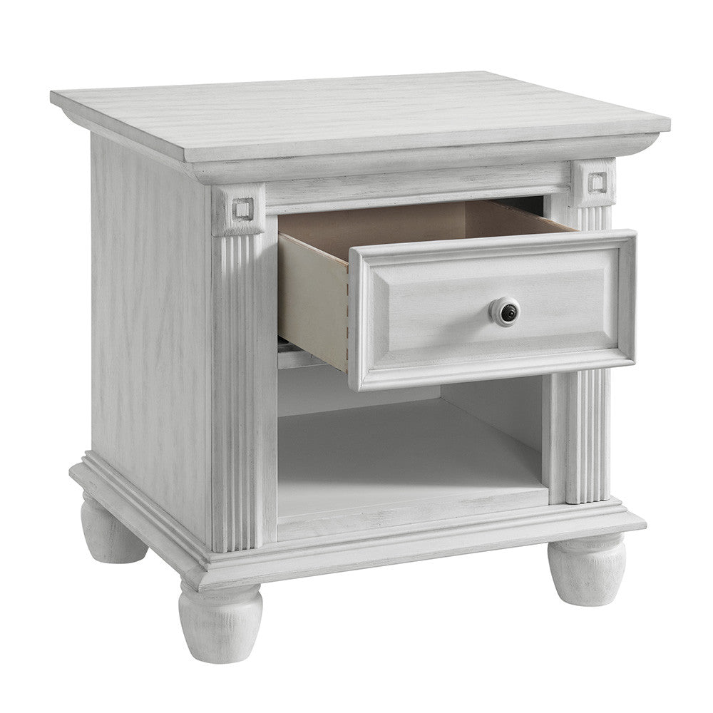 Mesilla de noche Oxford Baby London Lane Vintage Blanca- Bambi Baby