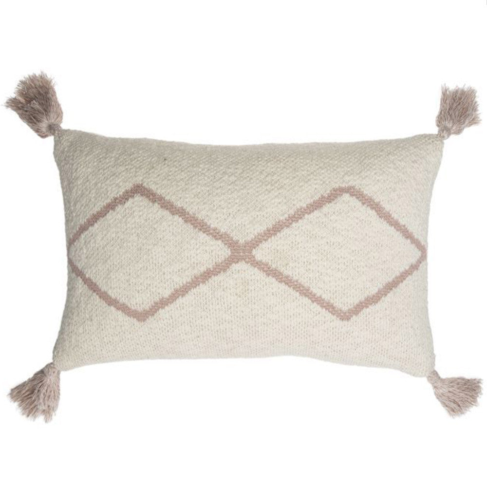 Lorena Canals Knitted Cushion Little Oasis Nat - Pale Pink- Bambi Baby