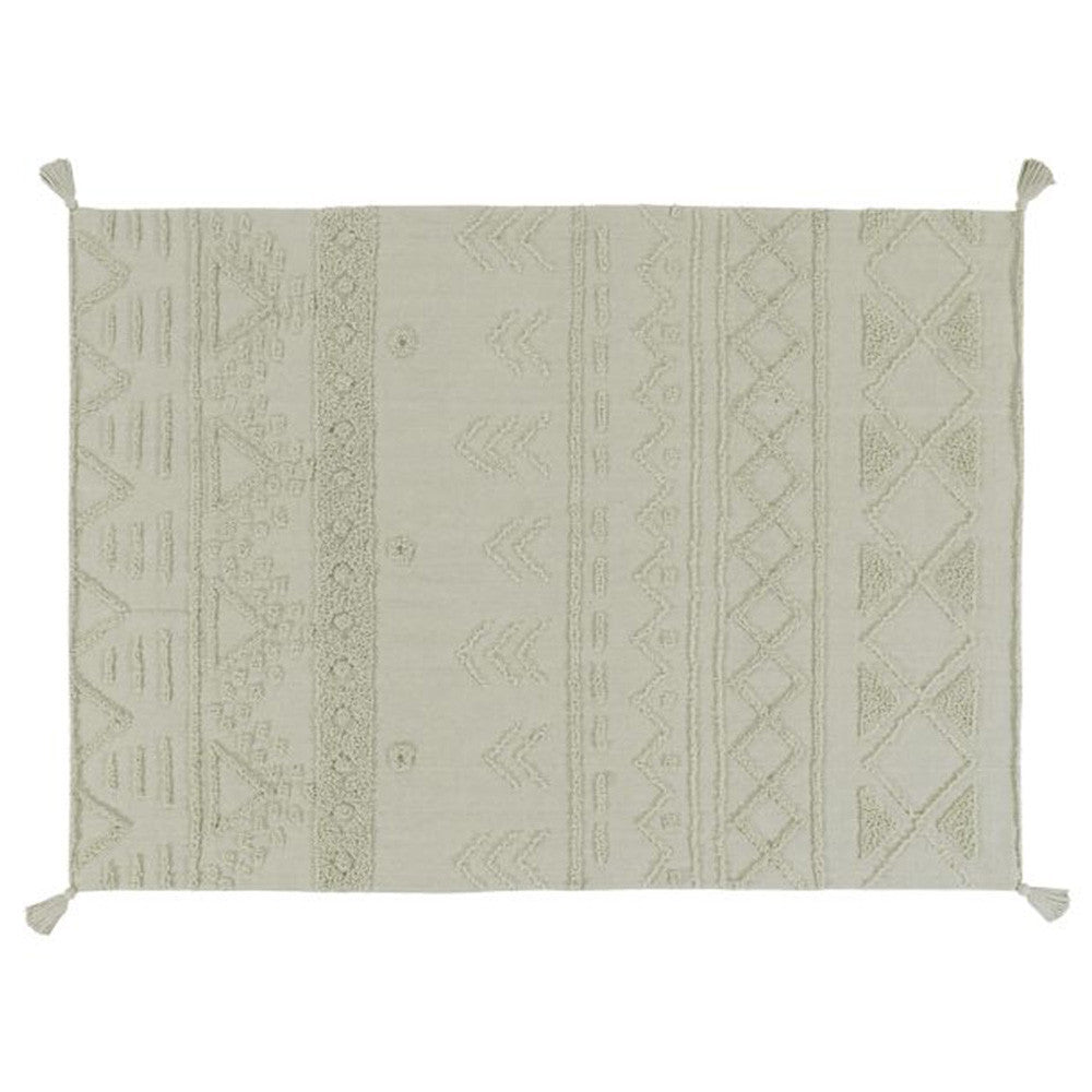 Lorena Canals Large Washable Rug Tribu Olive- Bambi Baby