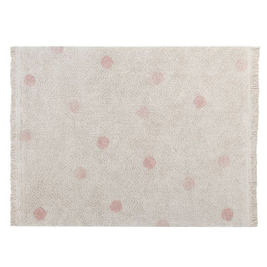 Lorena Canals Washable Rug Hippy Dots Natural - Vintage Nude- Bambi Baby