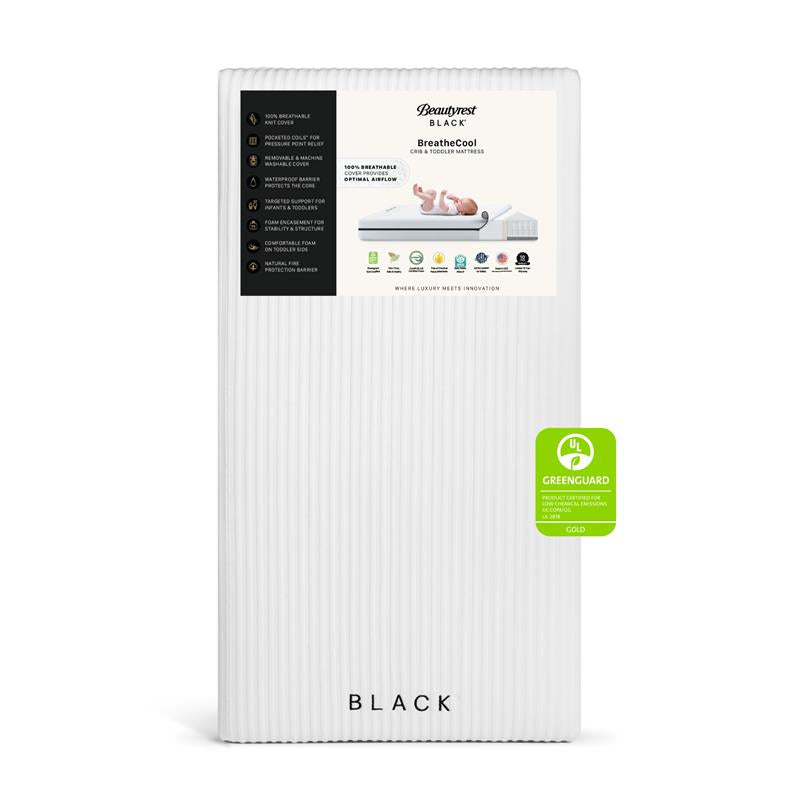 Delta Children Beautyrest Black BreatheCool Crib & Toddler