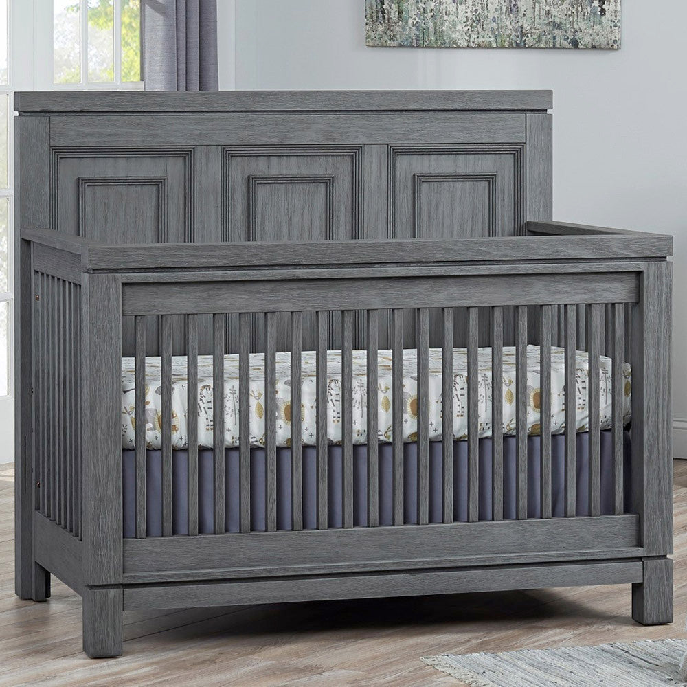 Soho Baby Manchester 4 in 1 Convertible Crib Rustic Gray- Bambi Baby