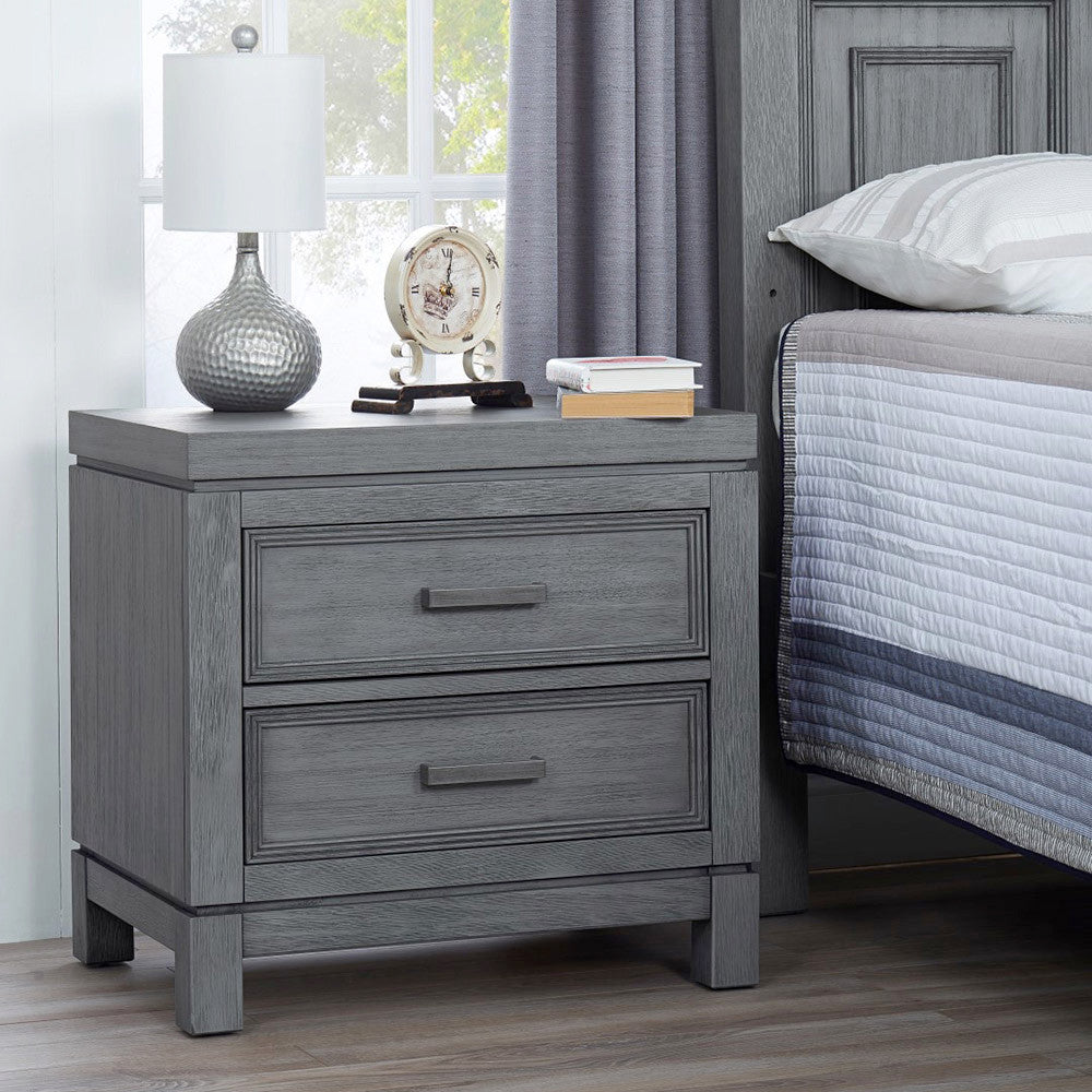 Soho Baby Manchester Nightstand Rustic Gray- Bambi Baby