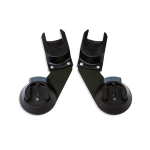 Black Plastic Bumbleride Era Car Seat Adapter Pair - Top View | Bambi Baby