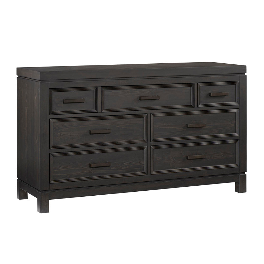 Soho Baby Manchester 7 Drawer Dresser Black Iron- Bambi Baby