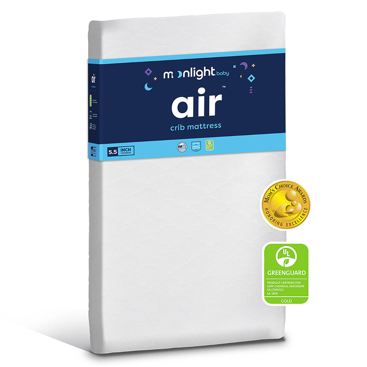 Moonlight Air Crib Mattress with 2-stage Waterproof Breathable Cover- Bambi Baby