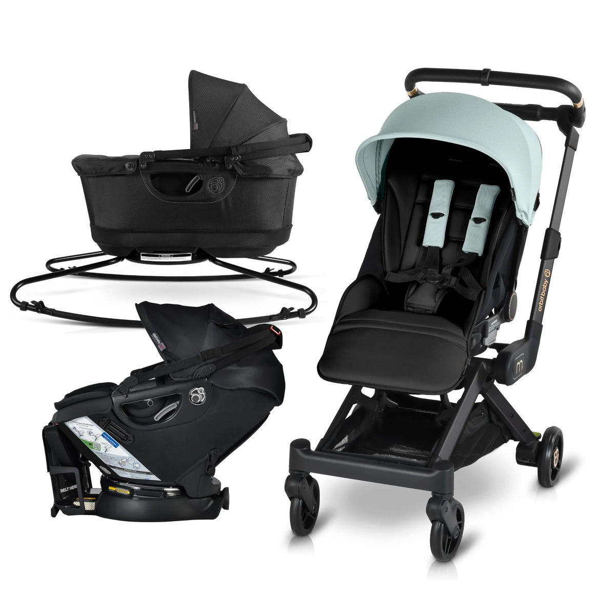 Orbit Baby M+ Stroll, Lounge, & Ride Travel System- Bambi Baby