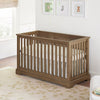 Cashew Wood Westwood Hanley Collection Island Convertible Crib - Angled View | Bambi Baby