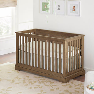 Cashew Wood Westwood Hanley Collection Island Convertible Crib - Angled View | Bambi Baby