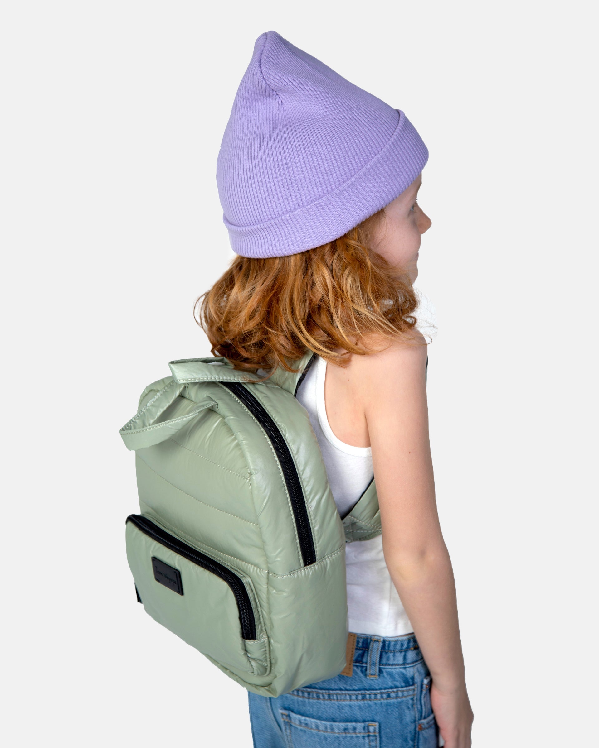 7AM Enfant Midi Classic backpack - Matcha- Bambi Baby