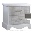 Mesita de noche NEST Matisse Collection en gris y corteza blanca - Bambi Baby