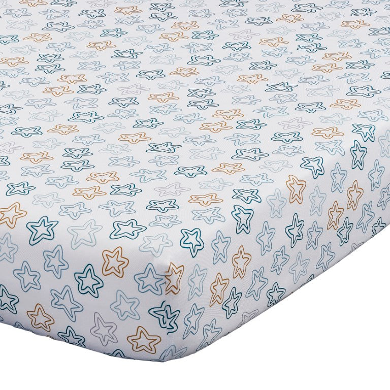 Oxford Baby Shining Stars 3 pc Baby Crib Nursery Bedding Set- Bambi Baby