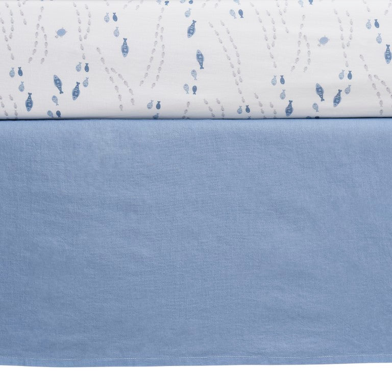 Oxford Baby Whale of a Time 3 pc Baby Crib Nursery Bedding Set- Bambi Baby