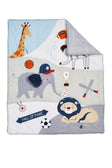 Oxford Baby Zoo Sports 3 pc Baby Crib Nursery Bedding Set - Bambi Baby
