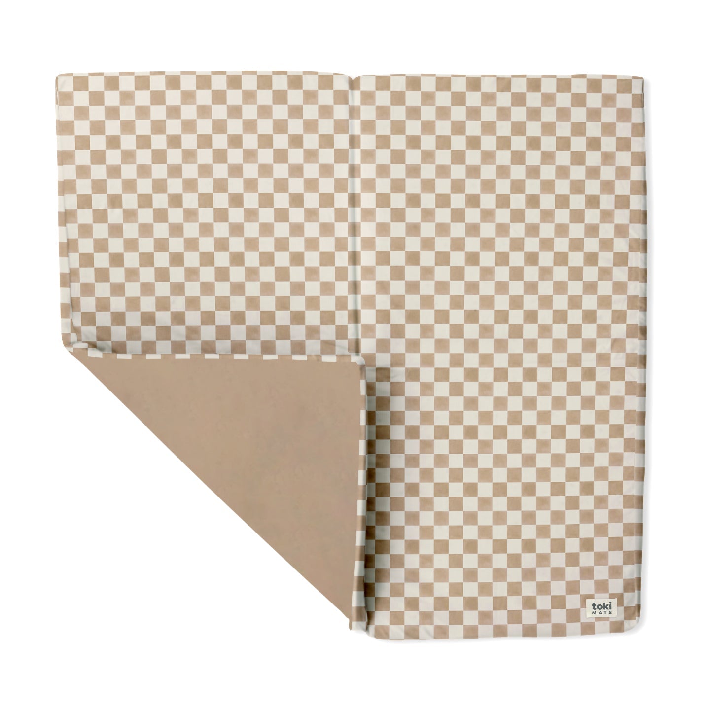 Toki Kids Checker Toffee Organic Cotton Mat- Bambi Baby