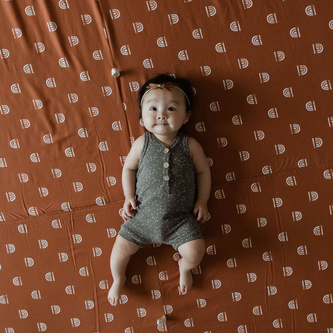 Toki Kids Rainbow Rust Organic Cotton Mat- Bambi Baby