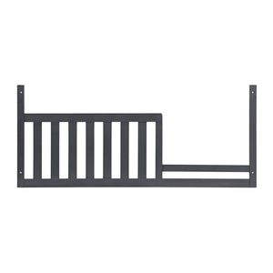 Midnight Slate Oxford Baby Weston Toddler Bed Guard Rail - Front View | Bambi Baby