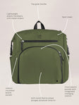 JuJuBe Modern Backpack Diaper Bag - Olive - Bambi Baby