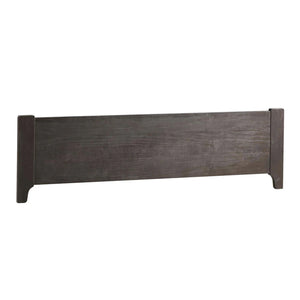 Graphite Solid Birch Low Profile Footboard 54" with Wood Grain Finish - Front View | Bambi Baby