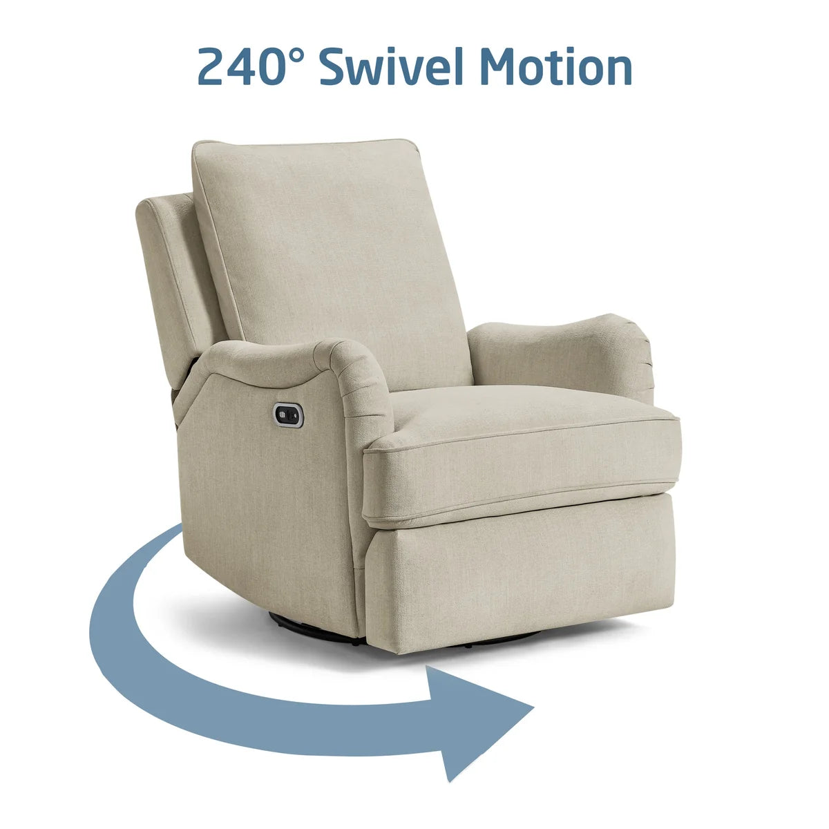Maxi Cosi Lindon Swivel Glider & Power Recliner- Bambi Baby
