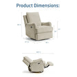 Maxi Cosi Lindon Swivel Glider & Power Recliner - Bambi Baby