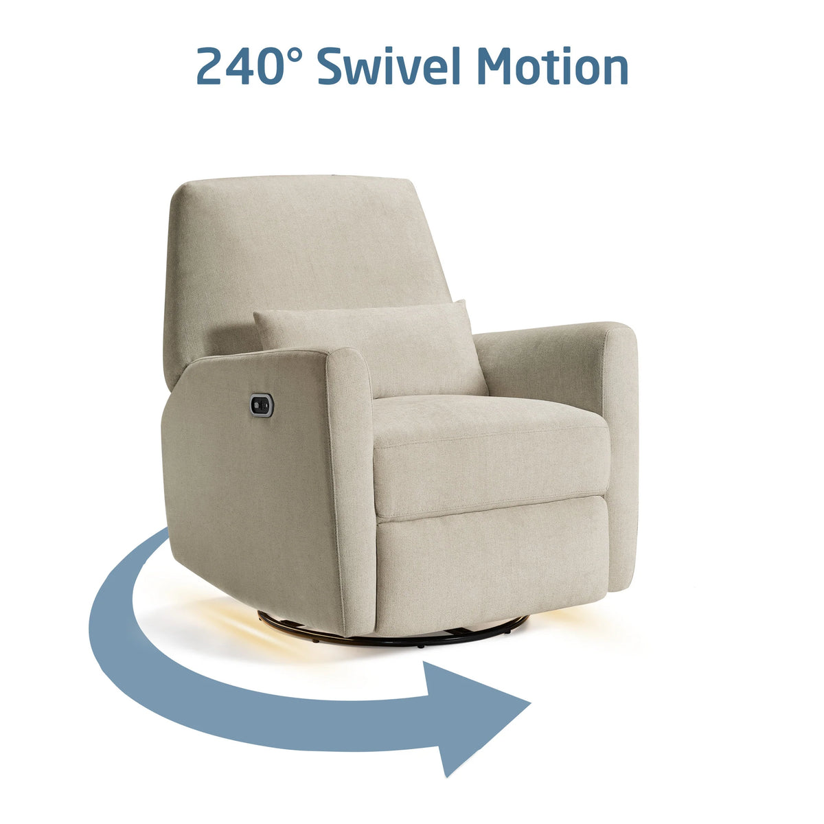Maxi Cosi Ansel Swivel Glider and Power Recliner with Nightlight- Bambi Baby