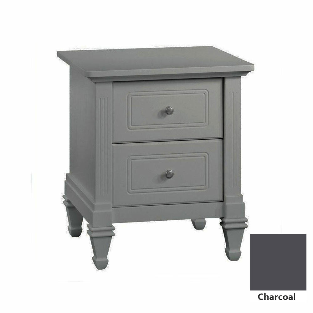Natart Belmont Nightstand in Charcoal- Bambi Baby