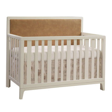 Natart Kyoto 5 in 1 Convertible Crib with Upholstered Panel Caramel- Bambi Baby