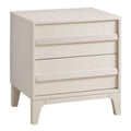 Linen Wood Natart Kyoto Nursery Nightstand - Front Angle View | Bambi Baby
