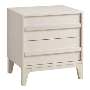 Linen Wood Natart Kyoto Nursery Nightstand - Front Angle View | Bambi Baby