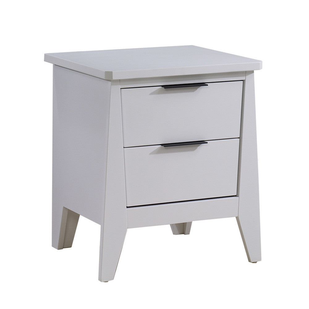 Natart Flexx Nightstand in All White- Bambi Baby