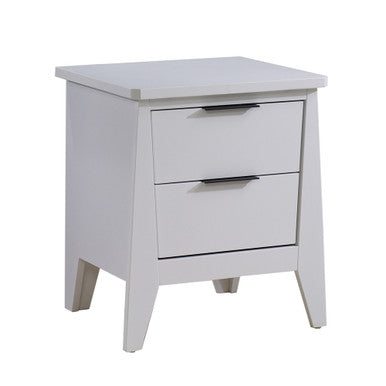 Natart Flexx Nightstand in All White- Bambi Baby