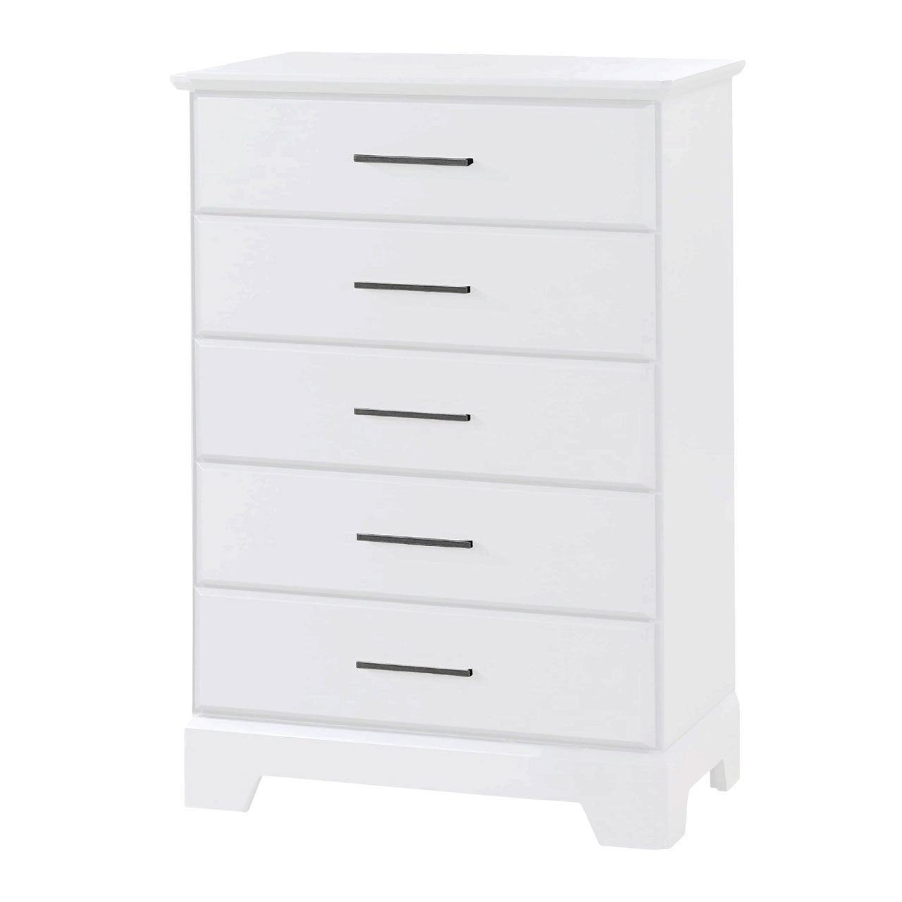 Natart Taylor 5 Drawer Dresser in White- Bambi Baby