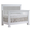 Natart Taylor "5-in-1" Convertible Crib with Channel Tufted Panel Linen Grey (w/out rails)