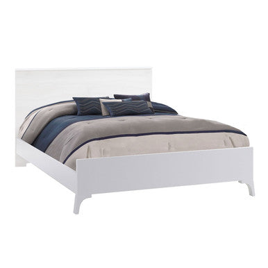Natart Urban/Metro Low profile footboard 54" w/ Double Bed Conversion Rails in White- Bambi Baby