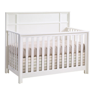NEST Lello Convertible Crib in White- Bambi Baby