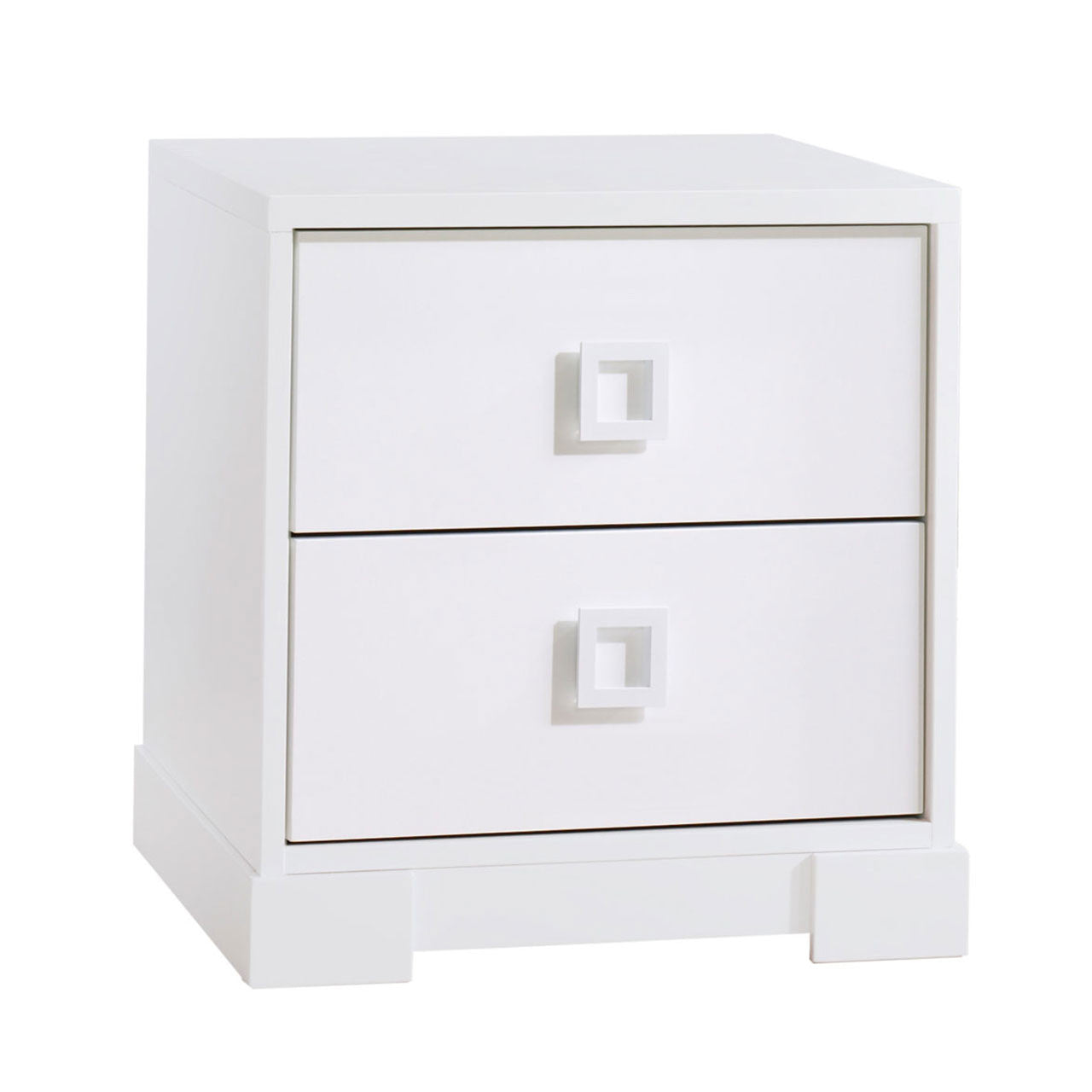NEST Lello Nightstand in White- Bambi Baby