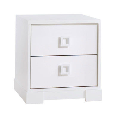 NEST Lello Nightstand in White- Bambi Baby