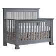 Natart Taylor "5-in-1" Convertible Crib with Channel Tufted Panel Linen Grey (w/out rails) - Bambi Baby